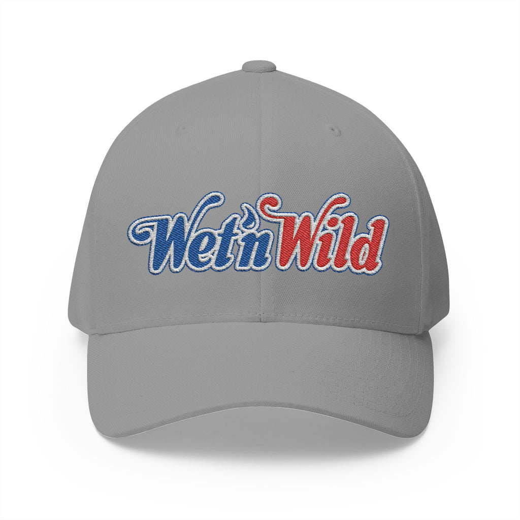 Wet 'n Wild Retro Embroidered Cap — Patriotic Red & Blue Retro Baseball Hat