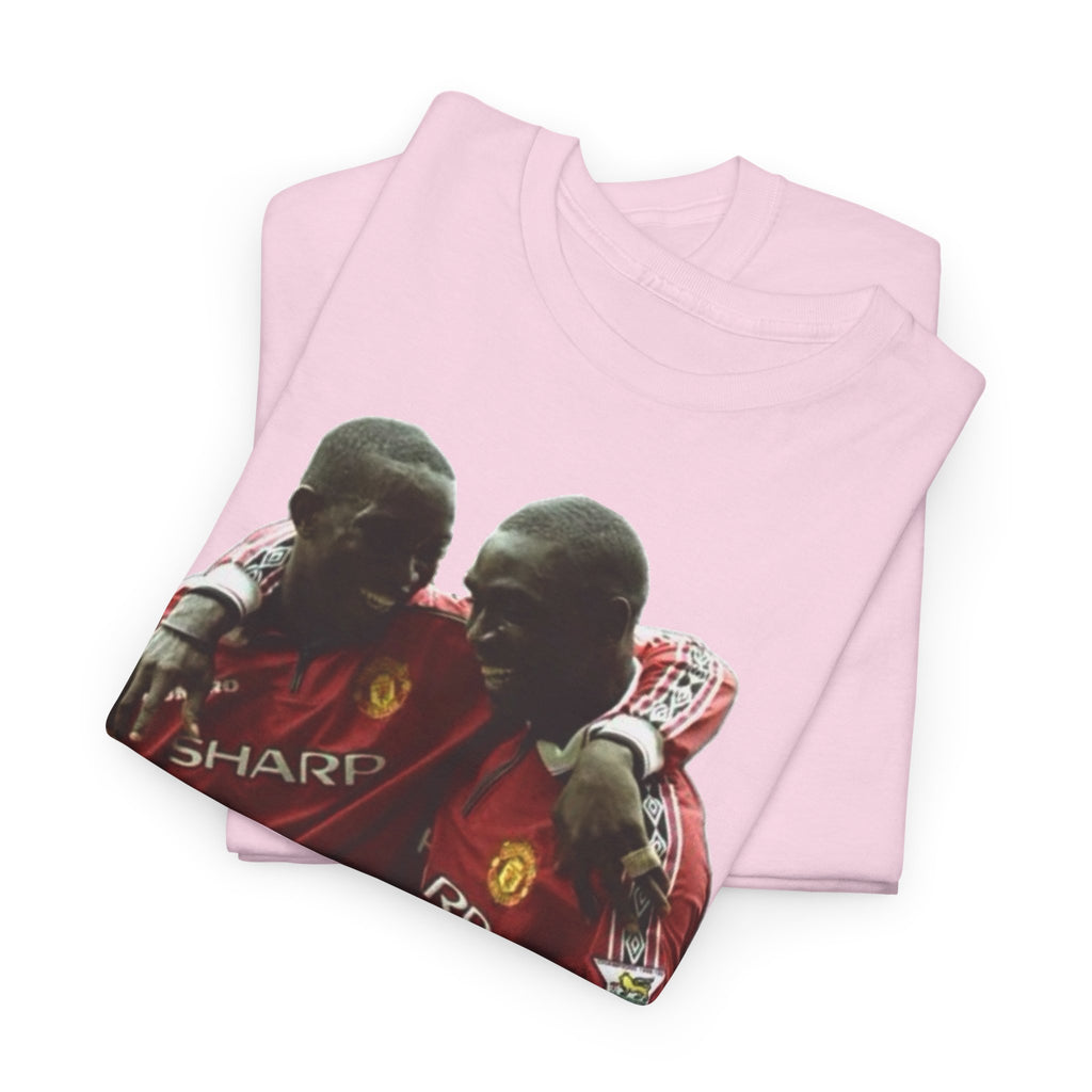 Yorke & Cole Manchester United Soccer Legends Graphic Tee — 'Yorke Cole' Retro Football Shirt