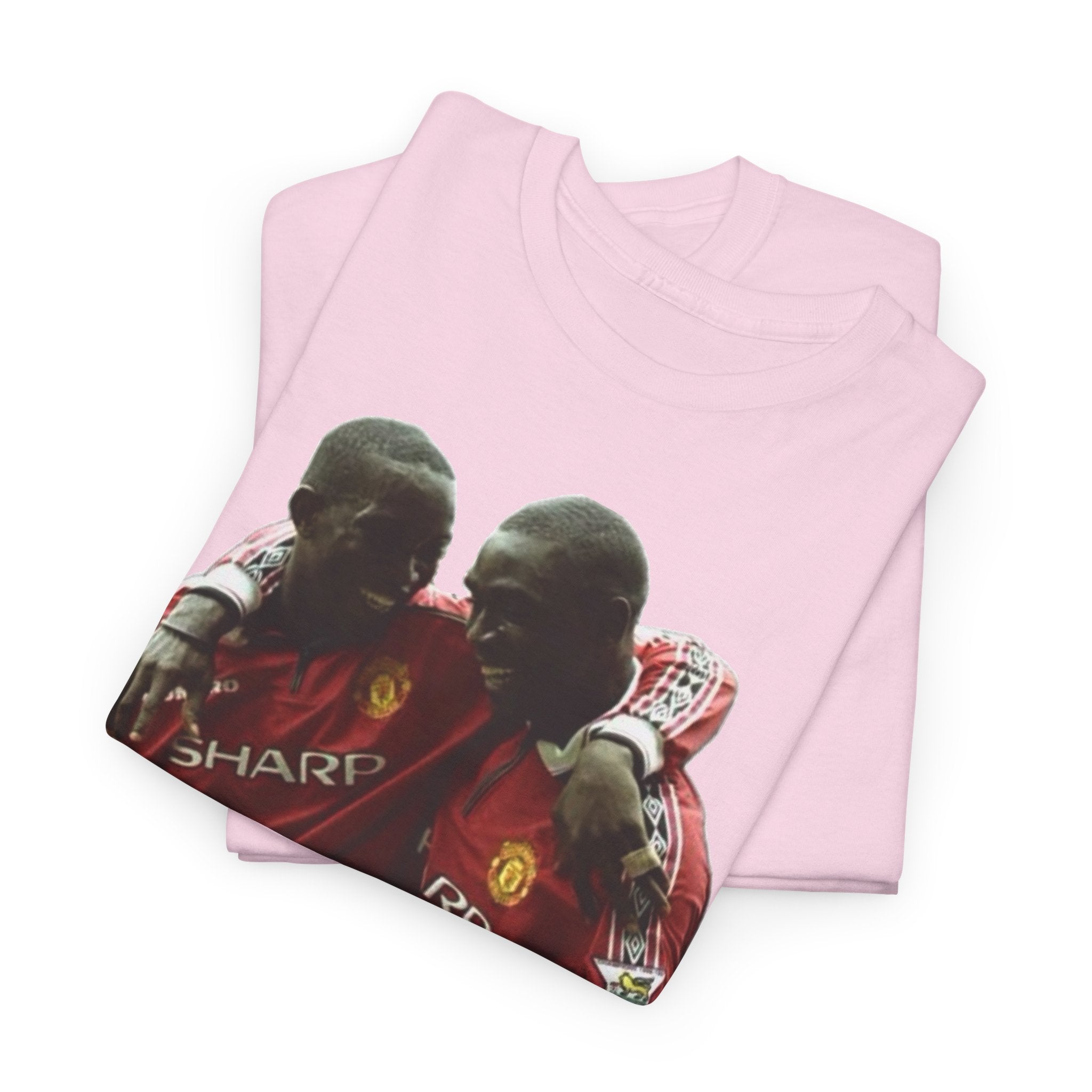 Yorke & Cole Manchester United Soccer Legends Graphic Tee — 'Yorke Cole' Retro Football Shirt
