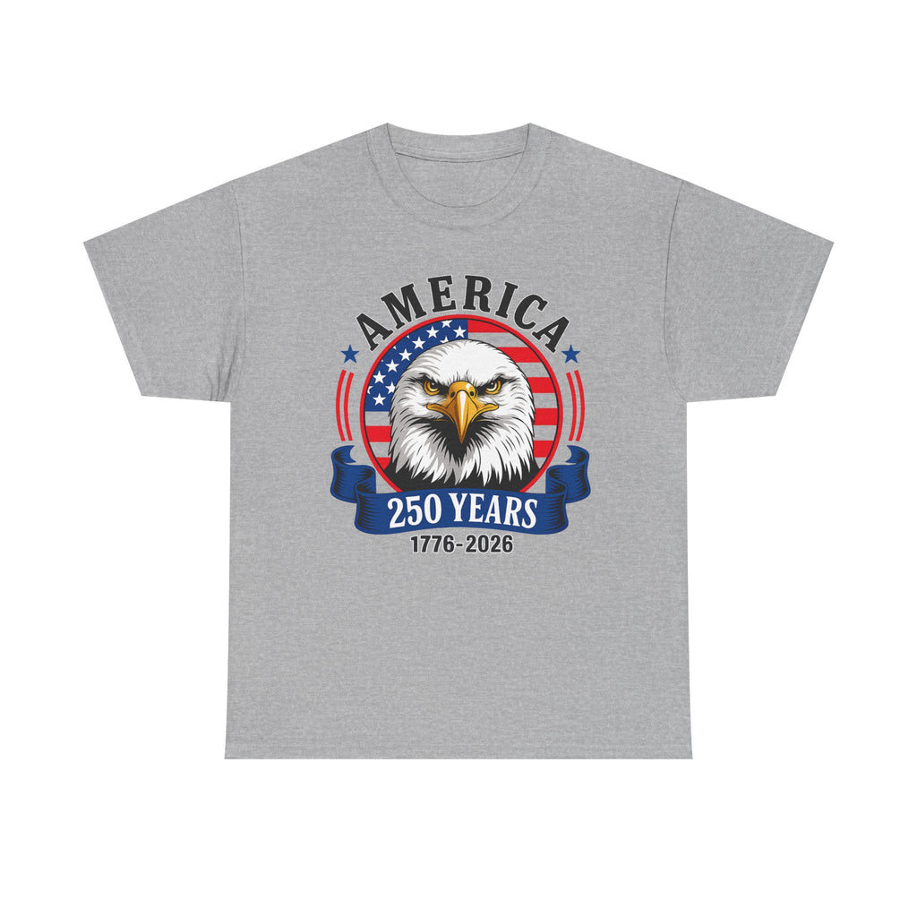America 250 Years T-Shirt – Bald Eagle 1776–2026 Patriotic Tee