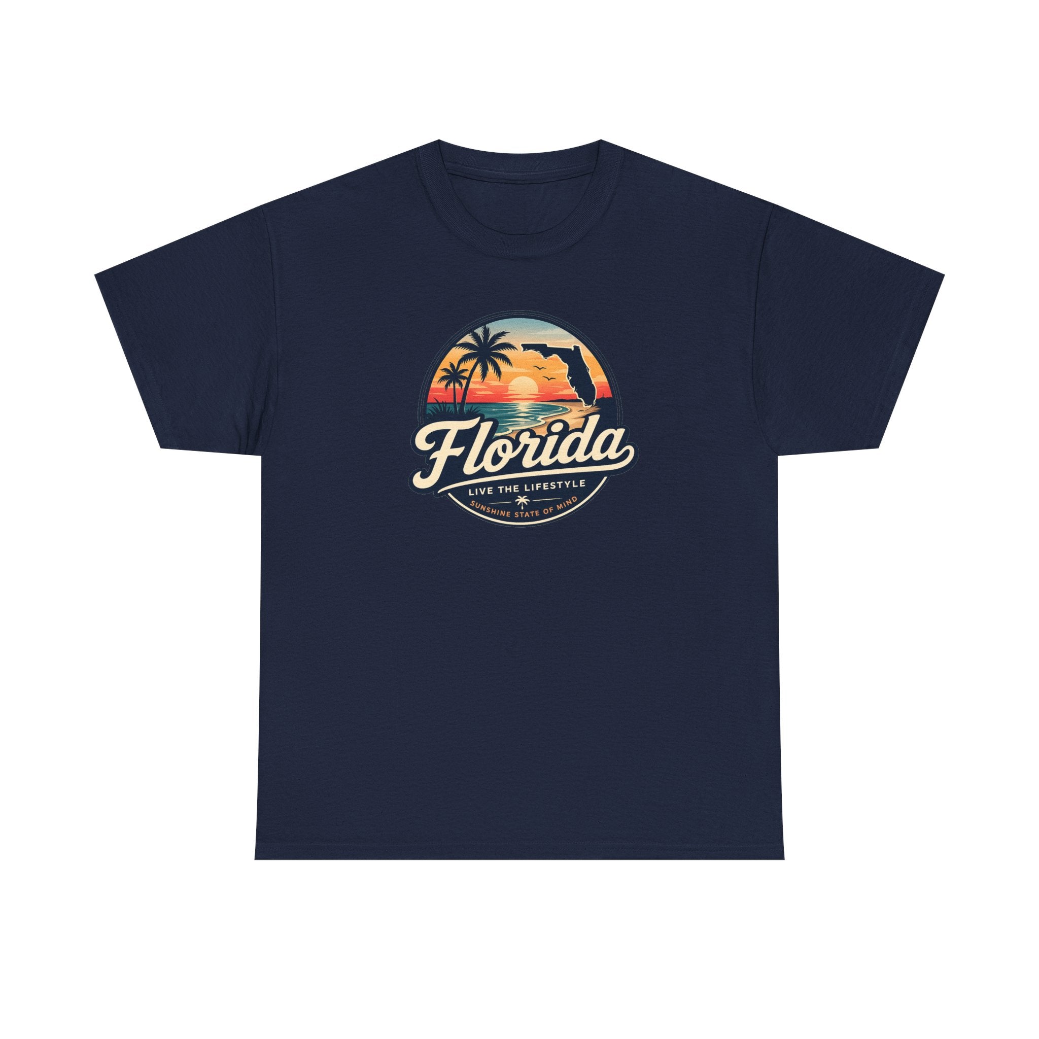 Florida Sunset Tee — Vintage Palm Beach Graphic T-Shirt