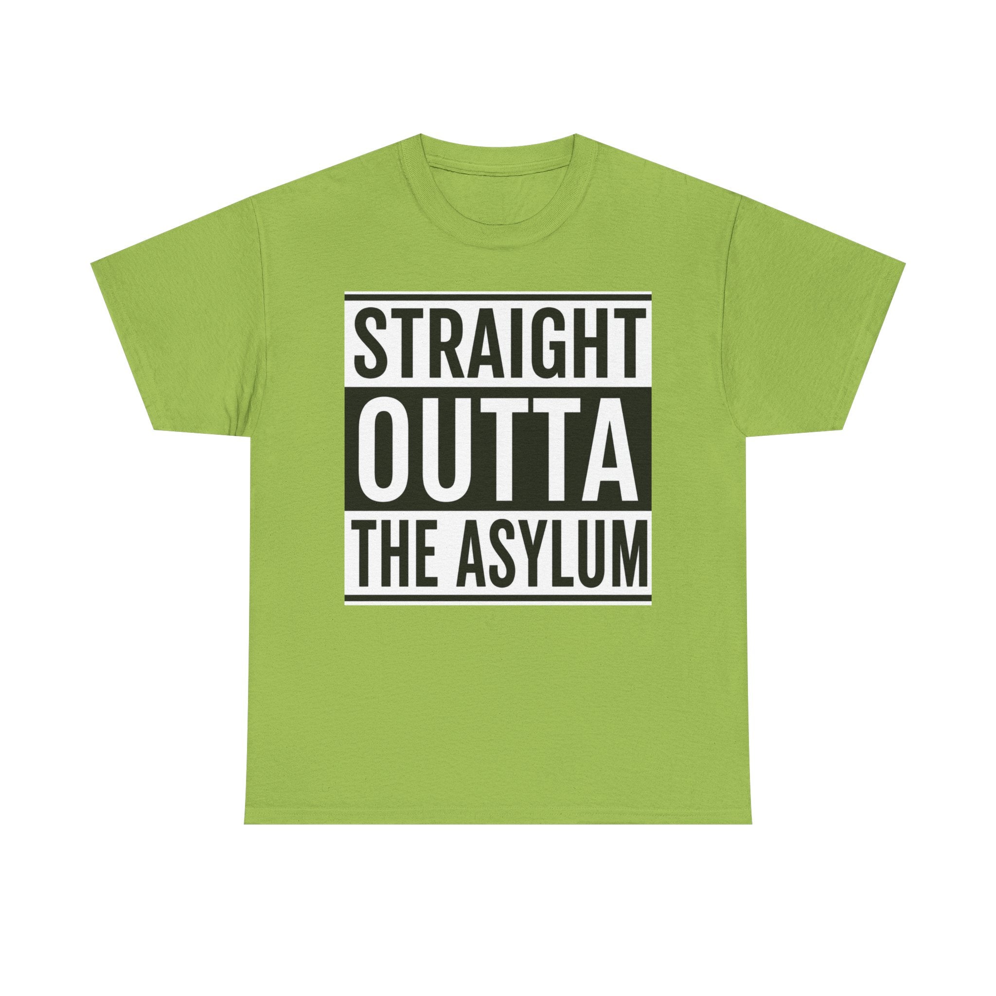 Straight Outta the Asylum T-Shirt – Graphic Statement Tee