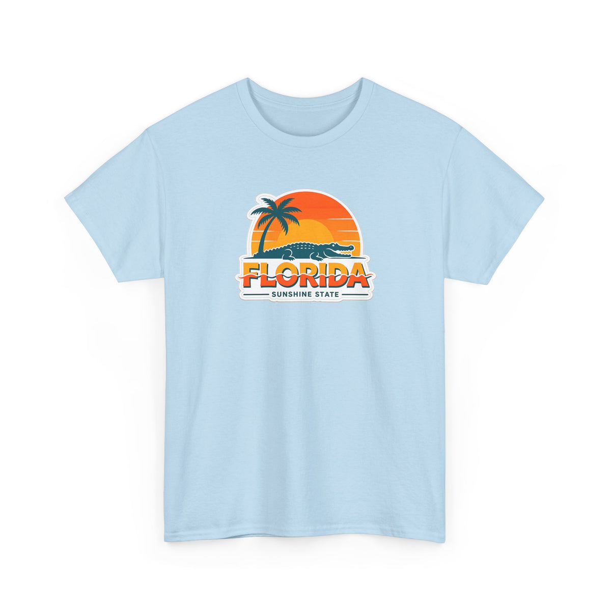 Florida Sunshine State T-Shirt — Retro Palm Sunset Graphic Tee