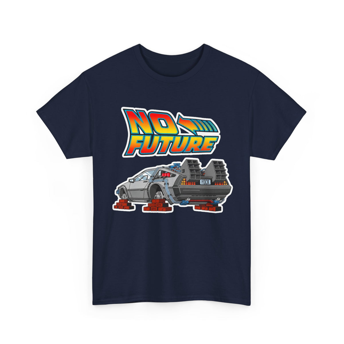 No Future DeLorean Cotton T-Shirt