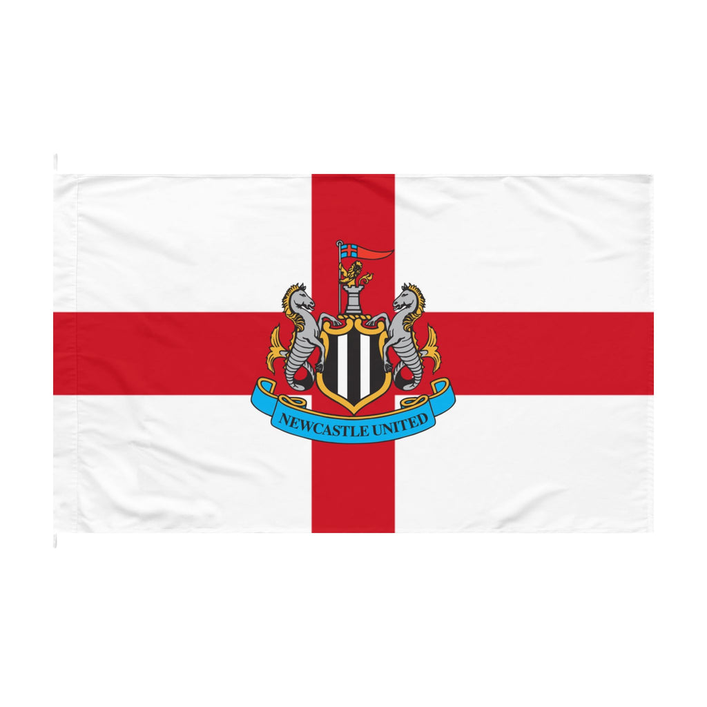 Newcastle United St George Cross Double-Sided Flag