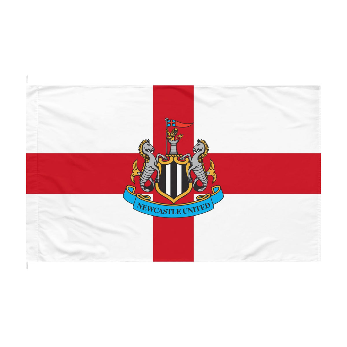 Newcastle United St George Cross Double-Sided Flag