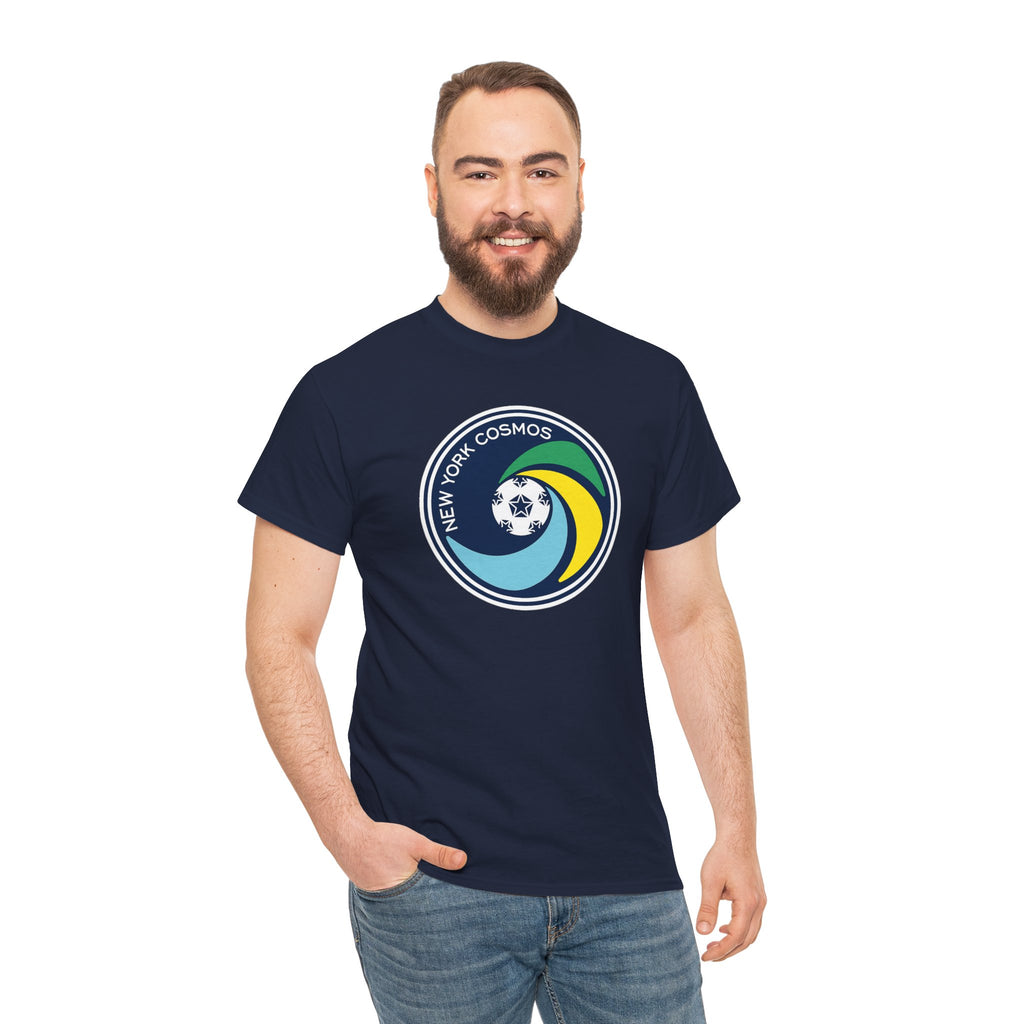 New York Cosmos Retro Logo Cotton T‑Shirt — Vintage Soccer Tee