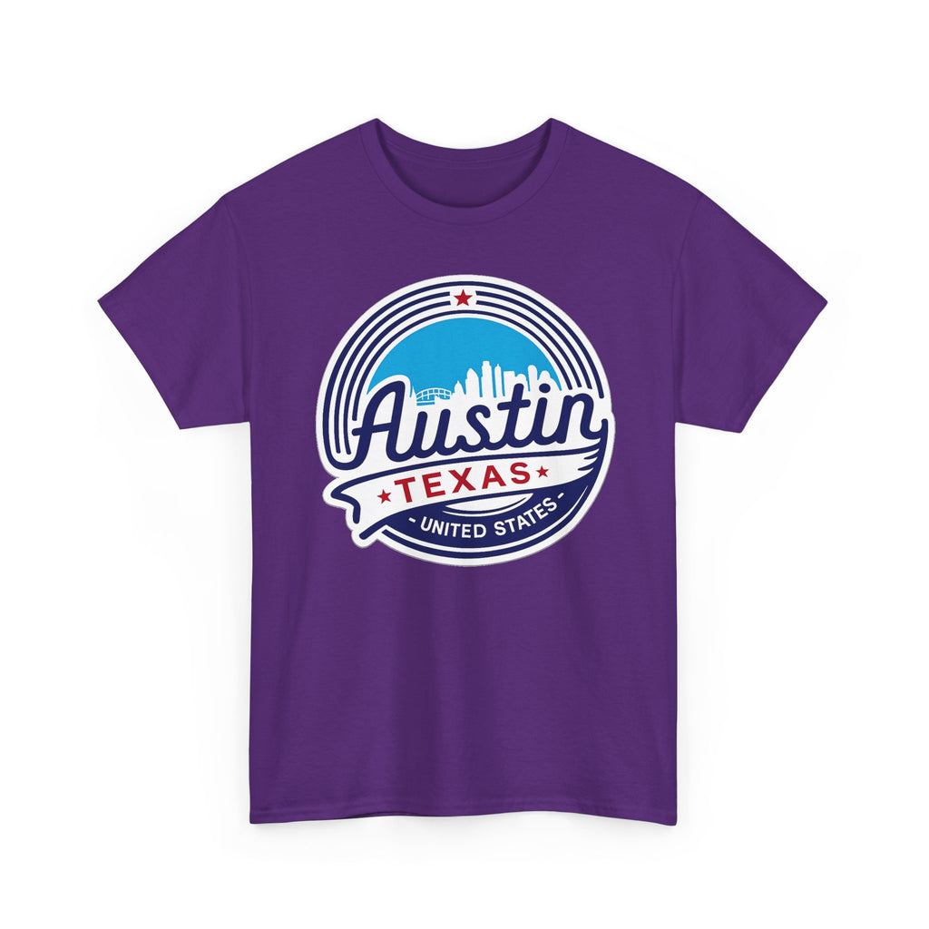 Austin Texas Retro Skyline T-Shirt — Vintage City Pride Tee