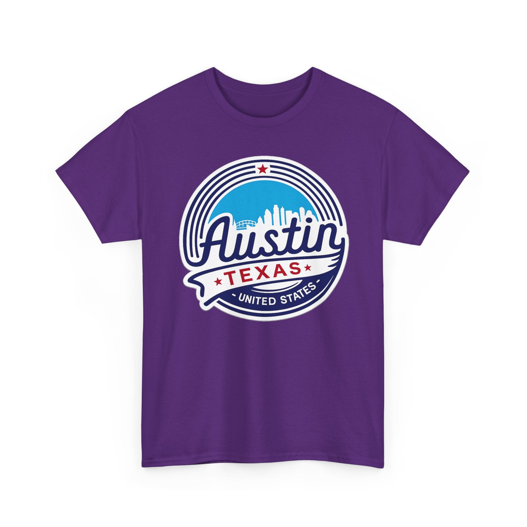 Austin Texas Retro Skyline T-Shirt — Vintage City Pride Tee