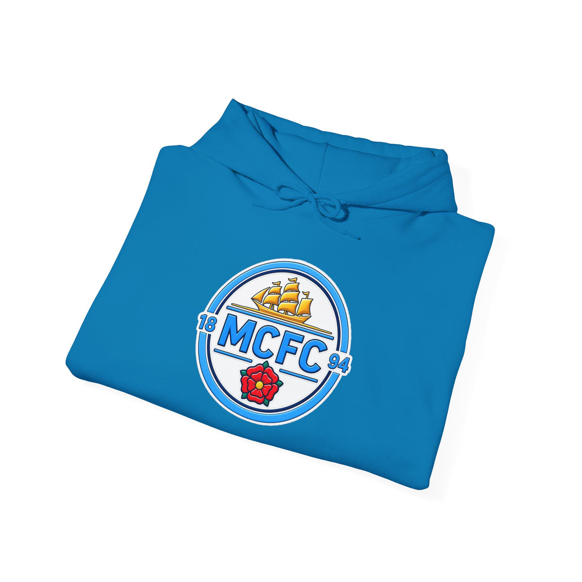 MCFC Logo Hoodie – Vintage Football Club Crest Pullover
