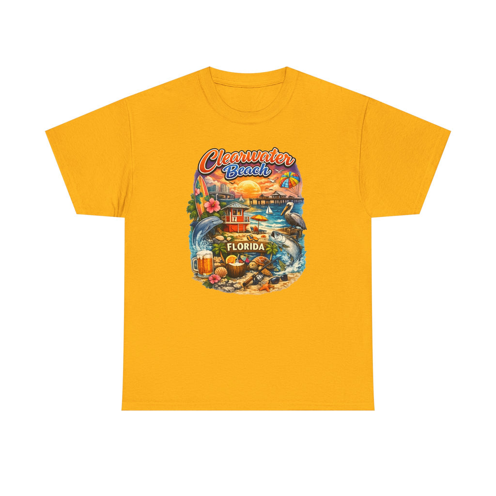 Clearwater Beach Florida Vintage Vacation T-Shirt