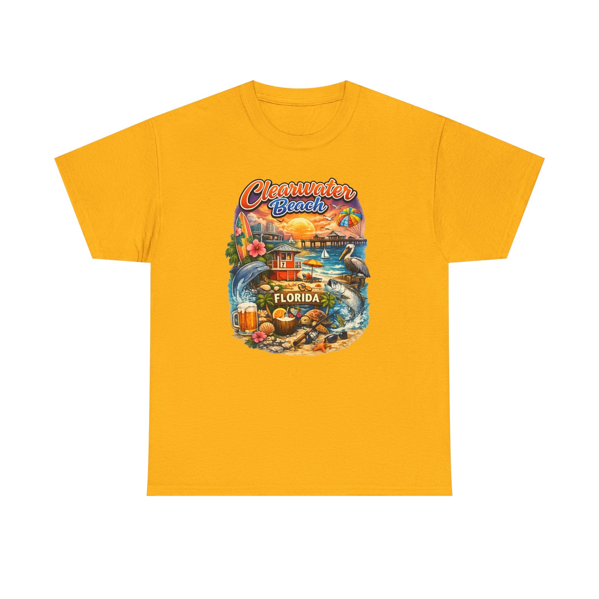 Clearwater Beach Florida Vintage Vacation T-Shirt