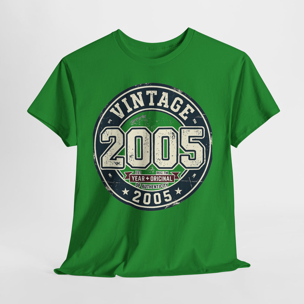 Vintage 2005 T-Shirt — Retro Birth Year Graphic Tee