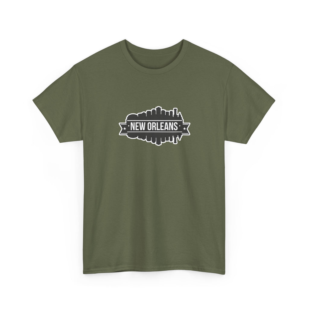 New Orleans Skyline T-Shirt – Retro Badge Cityscape Tee