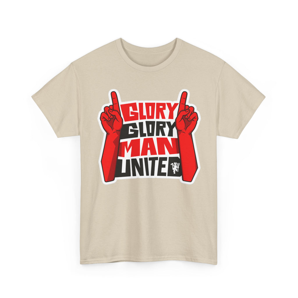 Glory Glory Man United T-Shirt — Retro Red Football Fan Tee