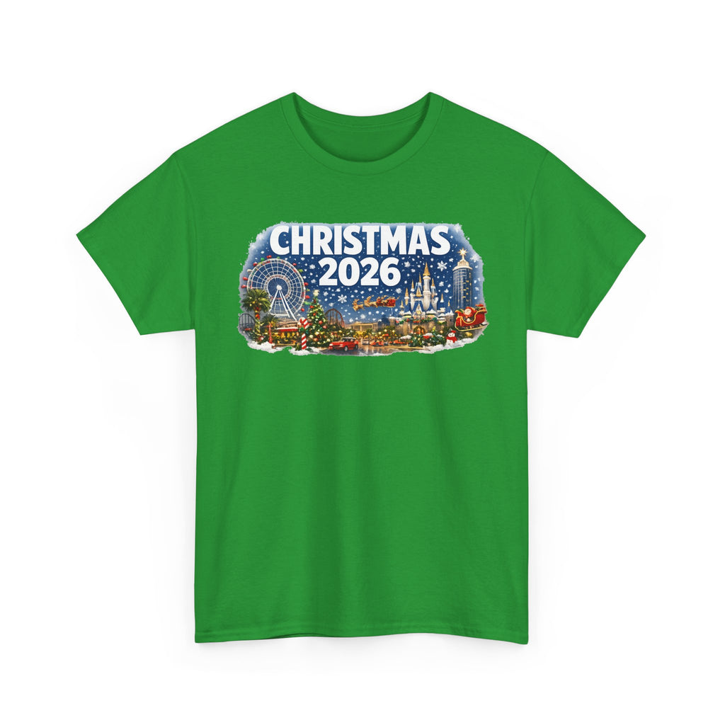 Christmas 2026 Holiday Tee — Festive Winter Village Graphic T-Shirt