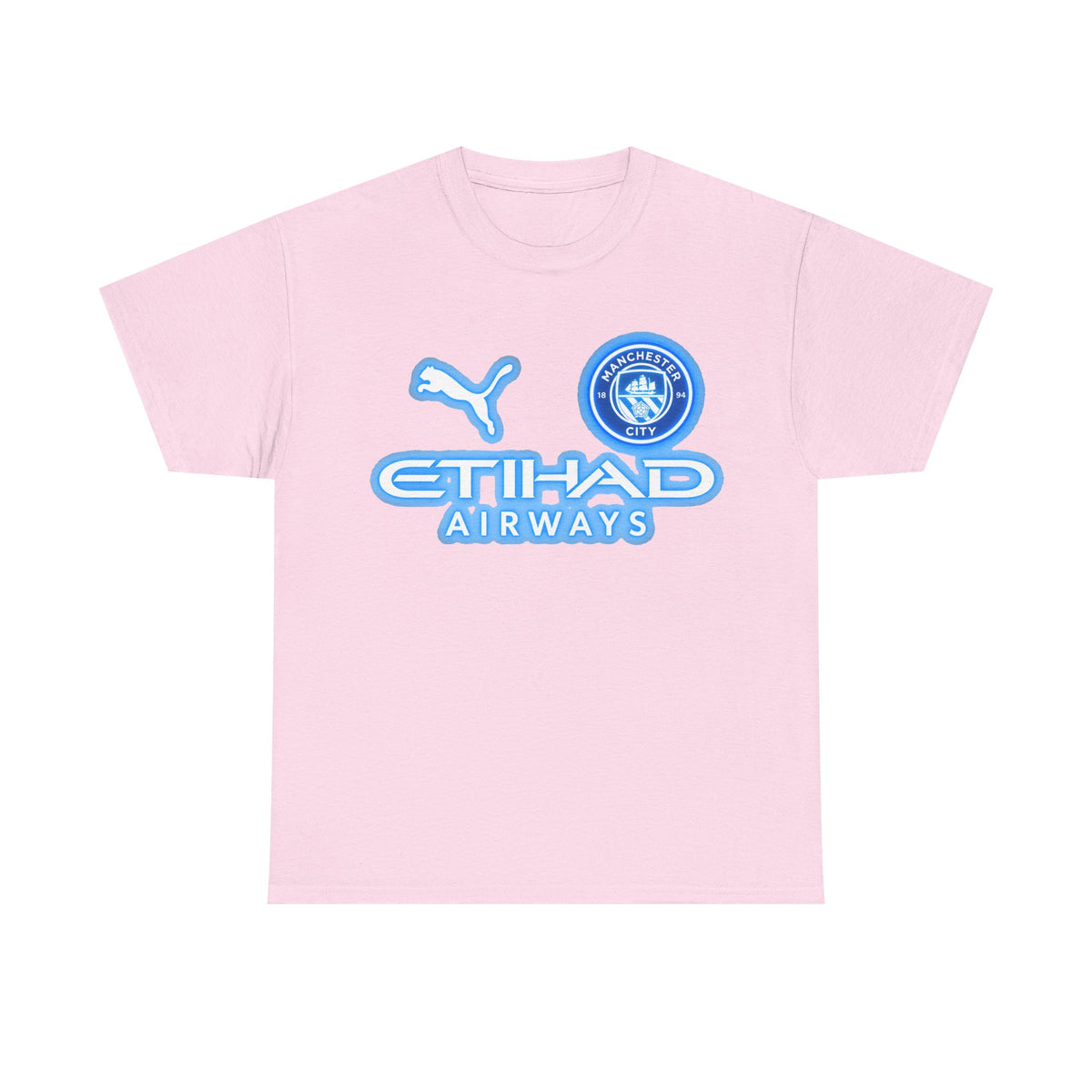 Manchester City Inspired Etihad Airways Logo Tee