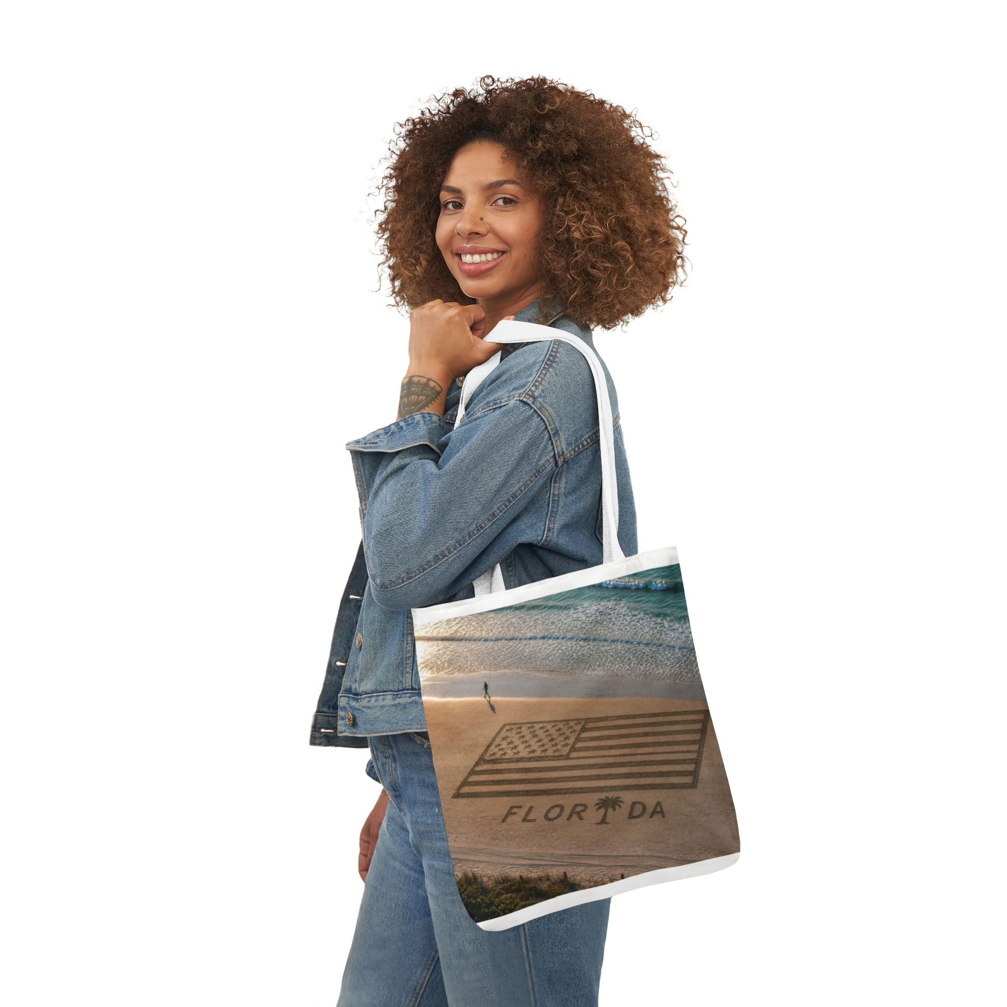 Florida Canvas Tote Bag, 5-Color Straps