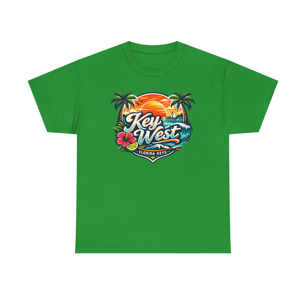 Key West Florida Keys T‑Shirt — Tropical Sunset Palm Beach Souvenir Tee