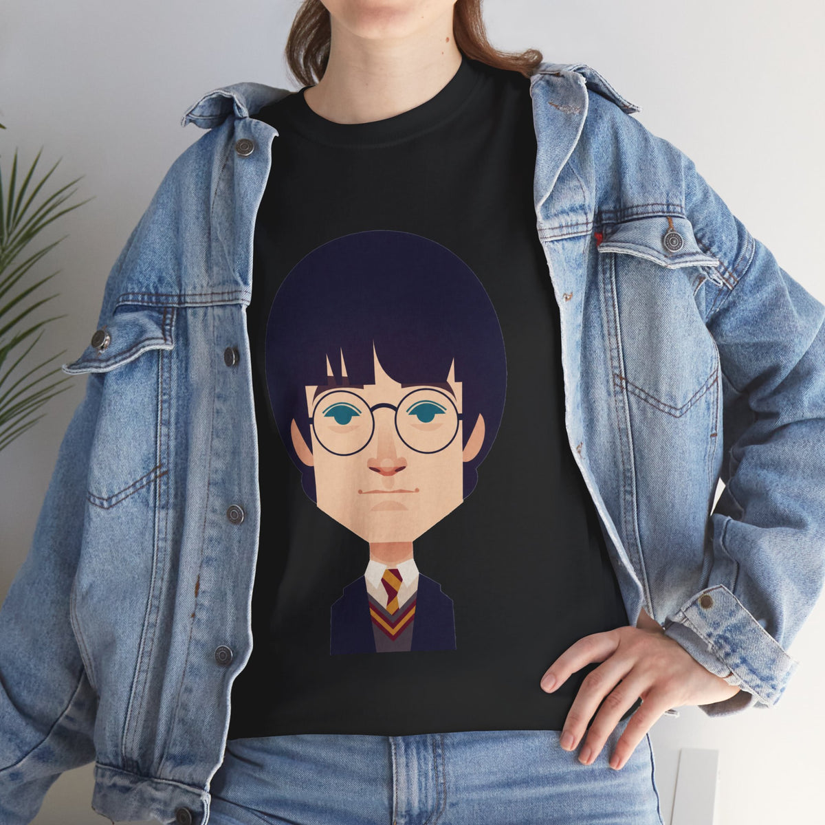 Harry Potter Wizard School Boy Cartoon Cotton T-Shirt