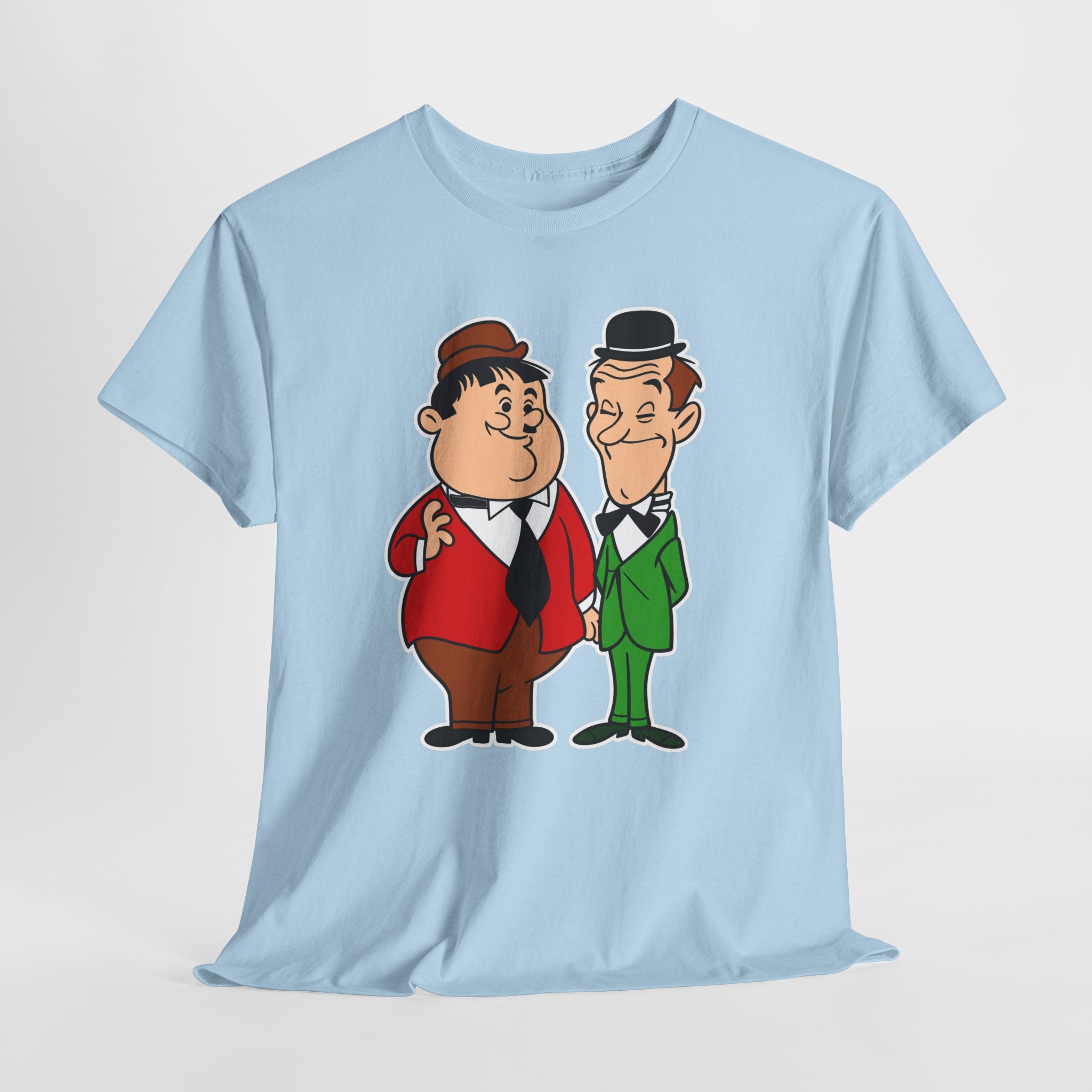 Comedy Duo Vintage Cartoon Cotton T-Shirt