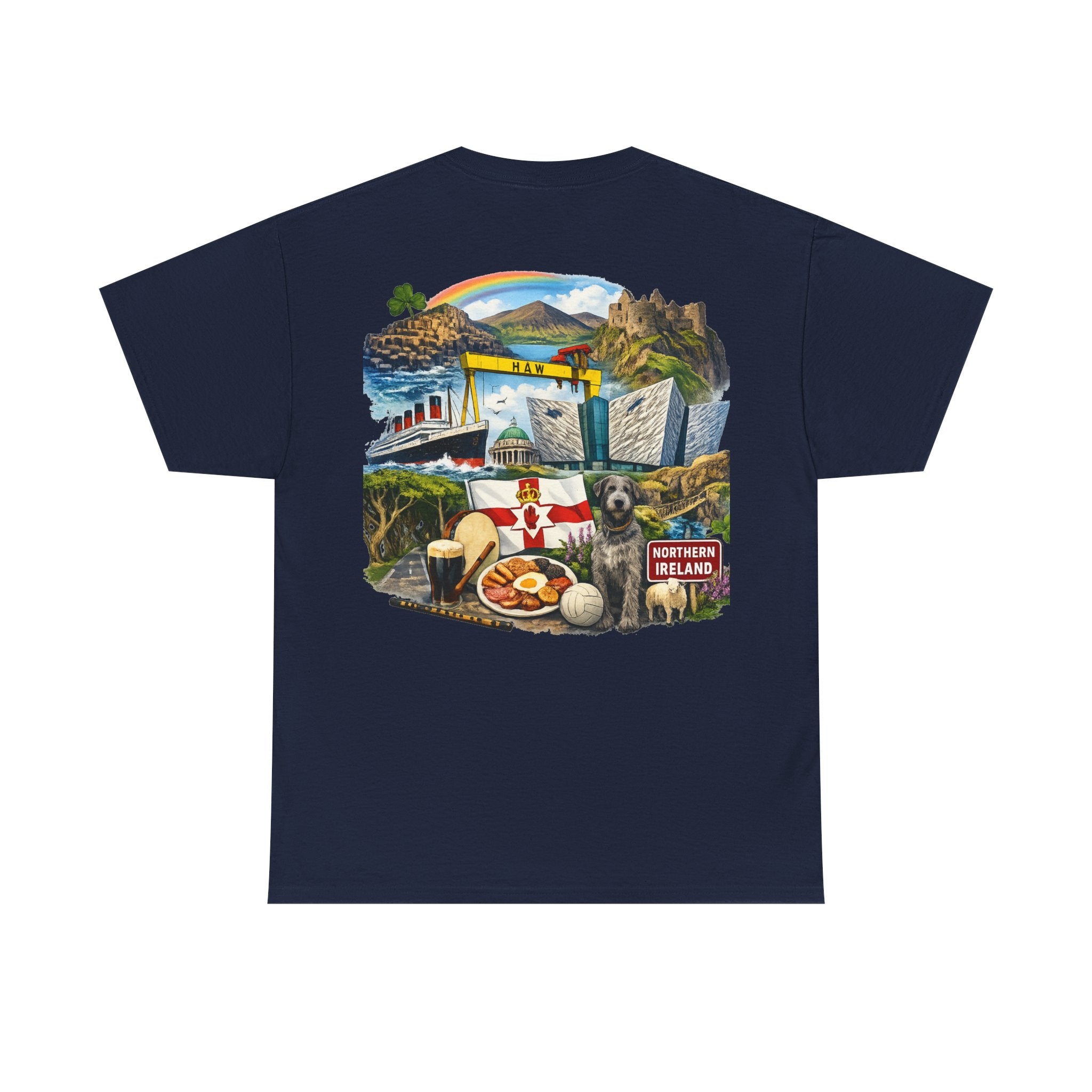 Northern Ireland Collage Tee — "Make Northern Ireland Great Again" Graphic T-Shirt