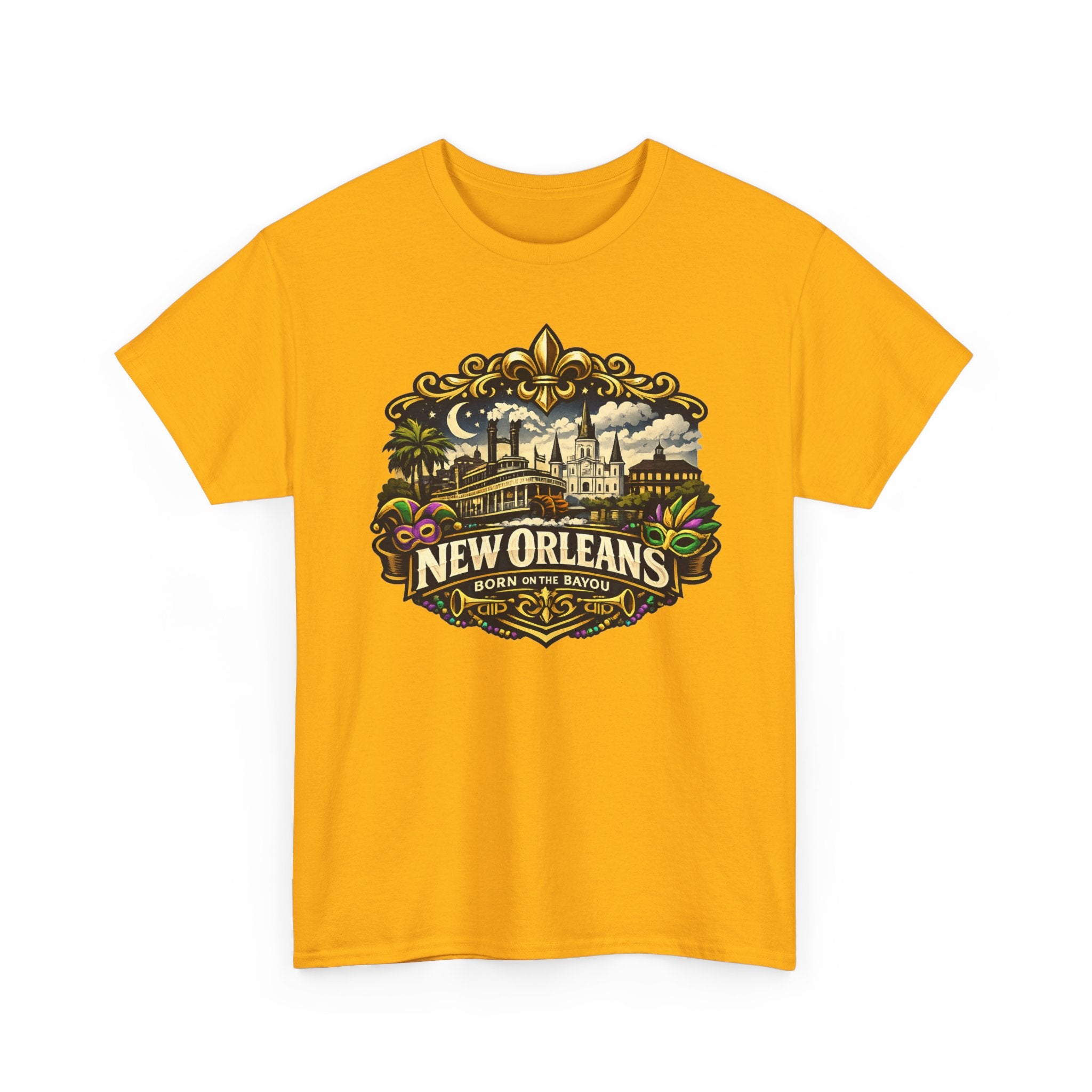 New Orleans Vintage Badge Tee — Crescent City Souvenir T-Shirt