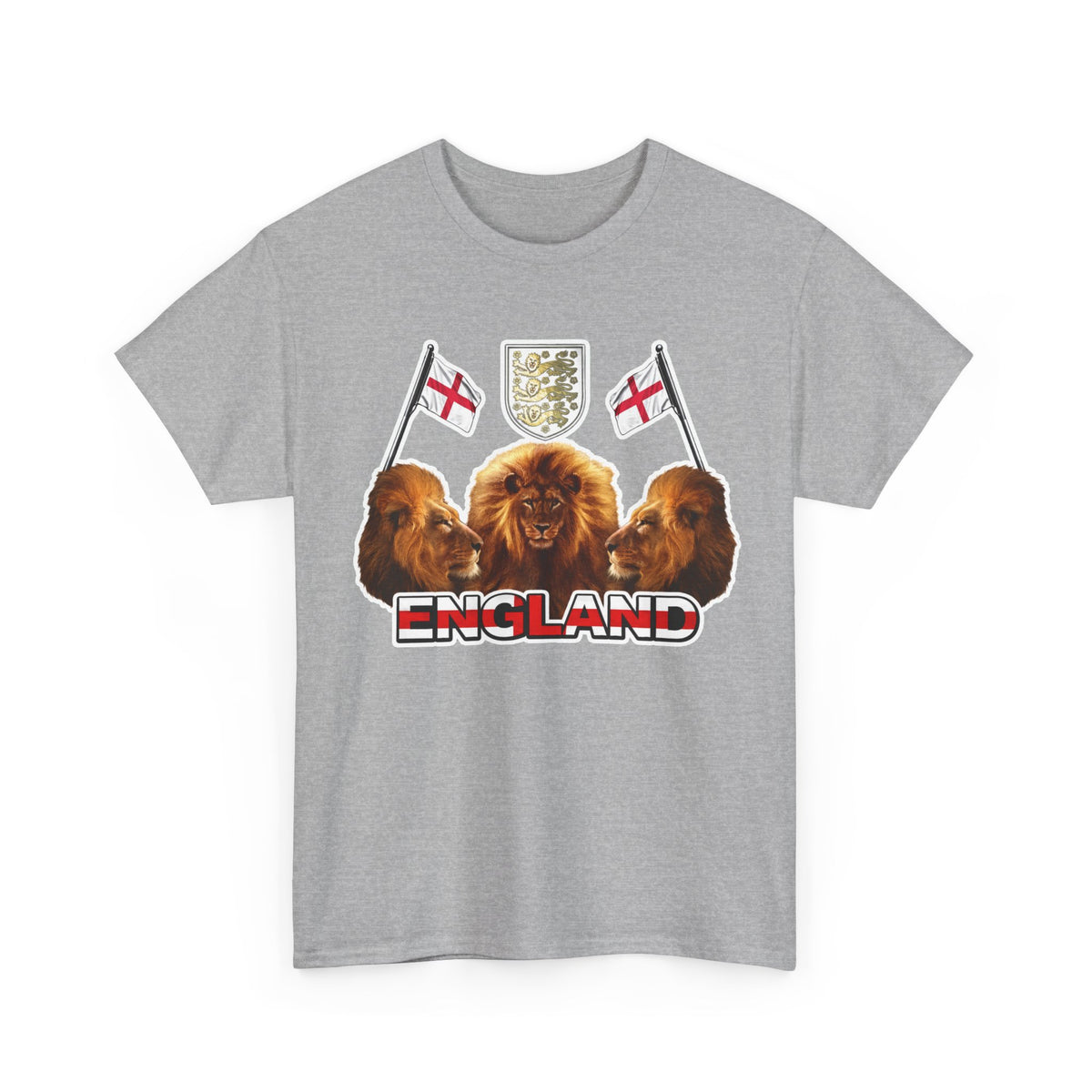 England 3 Lions Cotton Crest T-Shirt
