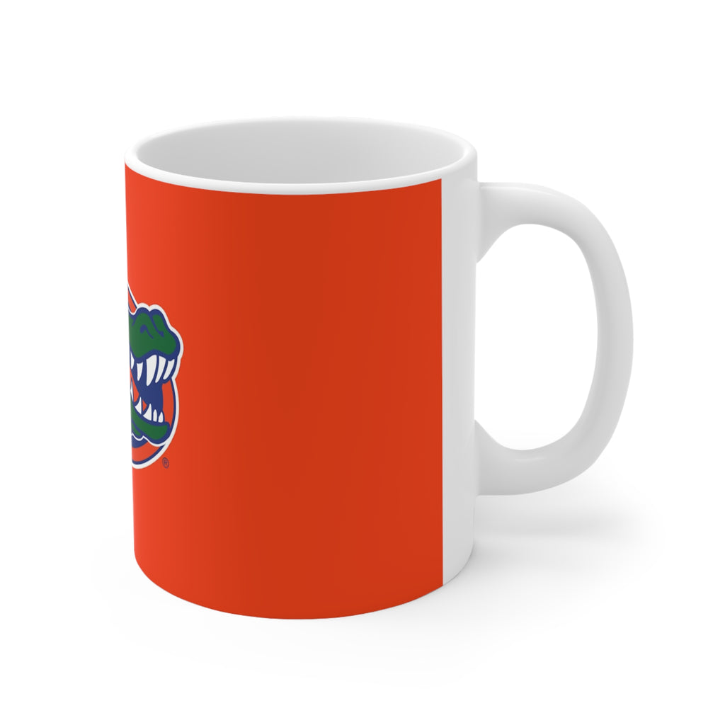 Florida Gators Ceramic Coffee Mug — Orange Alligator Logo, 11oz & 15oz