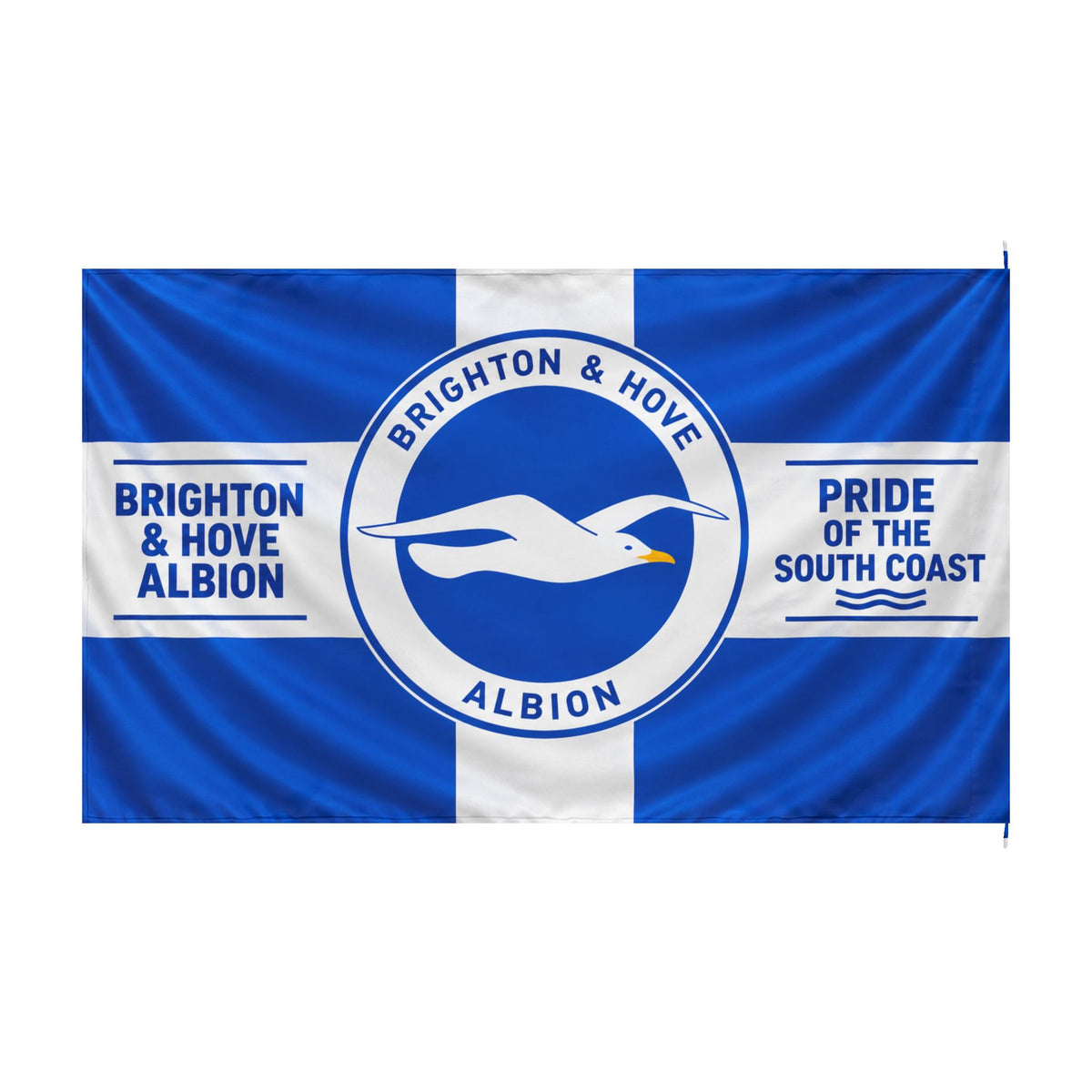 Brighton & Hove Albion Double-Sided Flag — Pride of the South Coast Football Banner