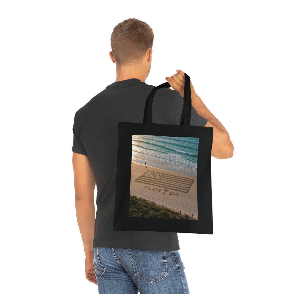 Florida Beach 100% Cotton Tote Bag