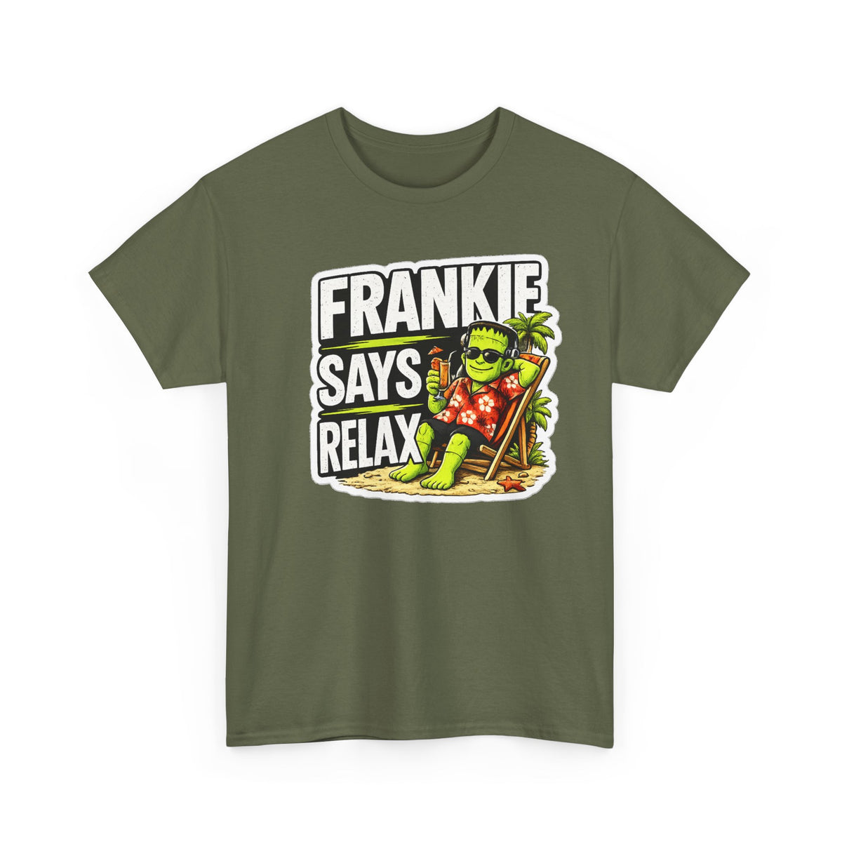 Frankie Says Relax Funny Graphic Cotton T-Shirt
