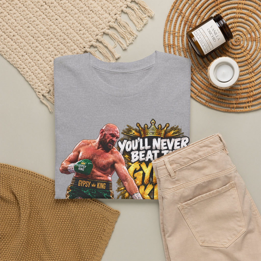 Boxing Graphic Tee – "You'll Never Beat the Gypsy King" Fight Shirt