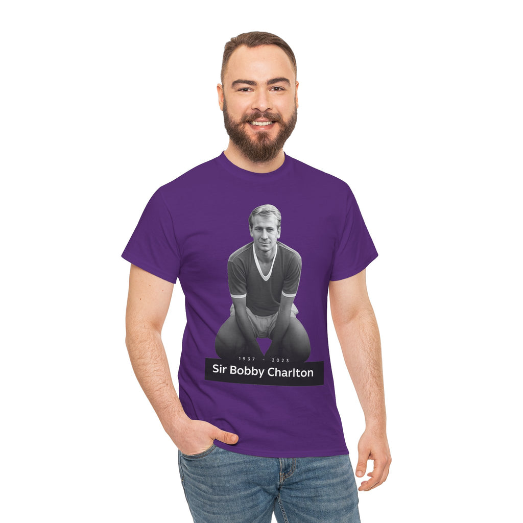 Sir Bobby Charlton Football Legend Cotton T‑Shirt