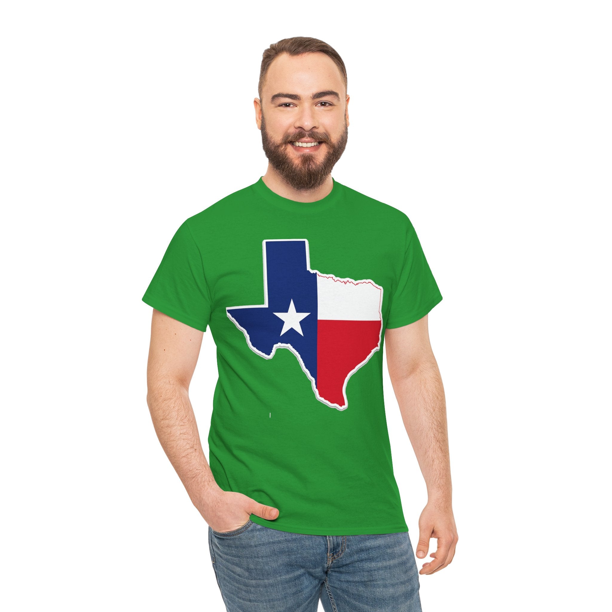 Texas Flag Outline T-Shirt — Lone Star State Pride Tee