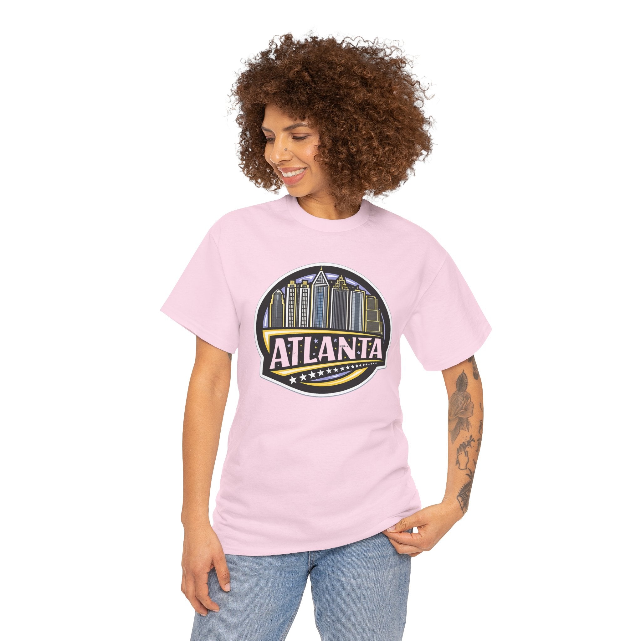 Atlanta Skyline Tee — Vintage City Badge Graphic T-Shirt