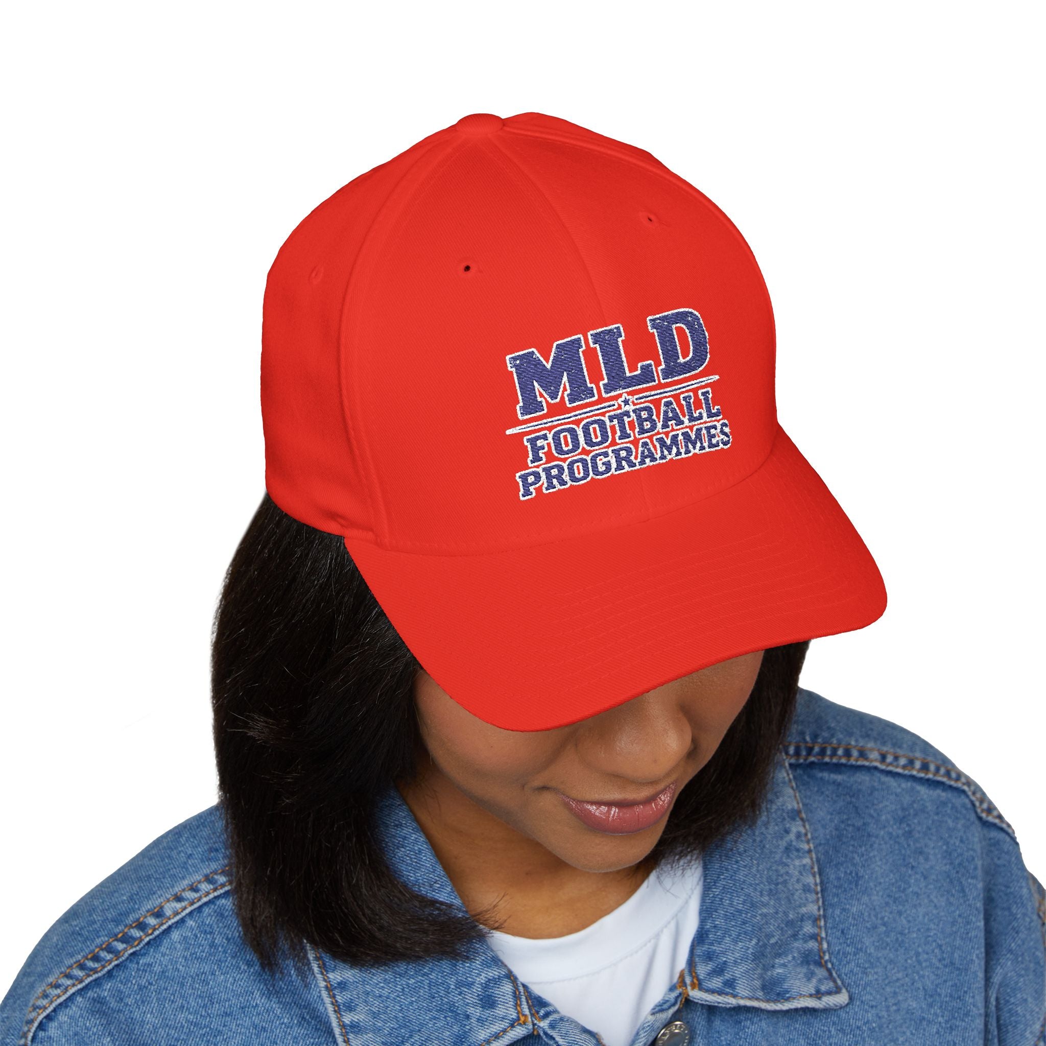 MLD Football Programmes Embroidered Cap – Structured Closed-Back Baseball Hat