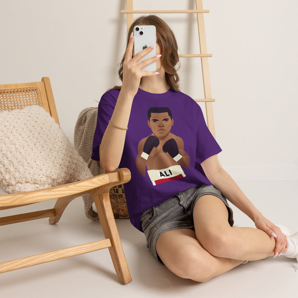 Muhammad Ali Boxing Champion Cotton T-Shirt