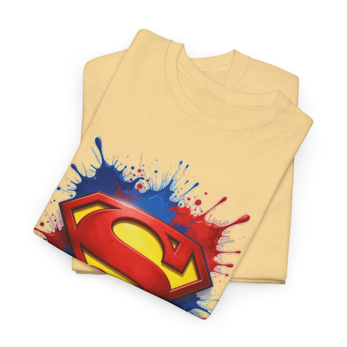 Superhero Emblem Paint-Splash T-Shirt