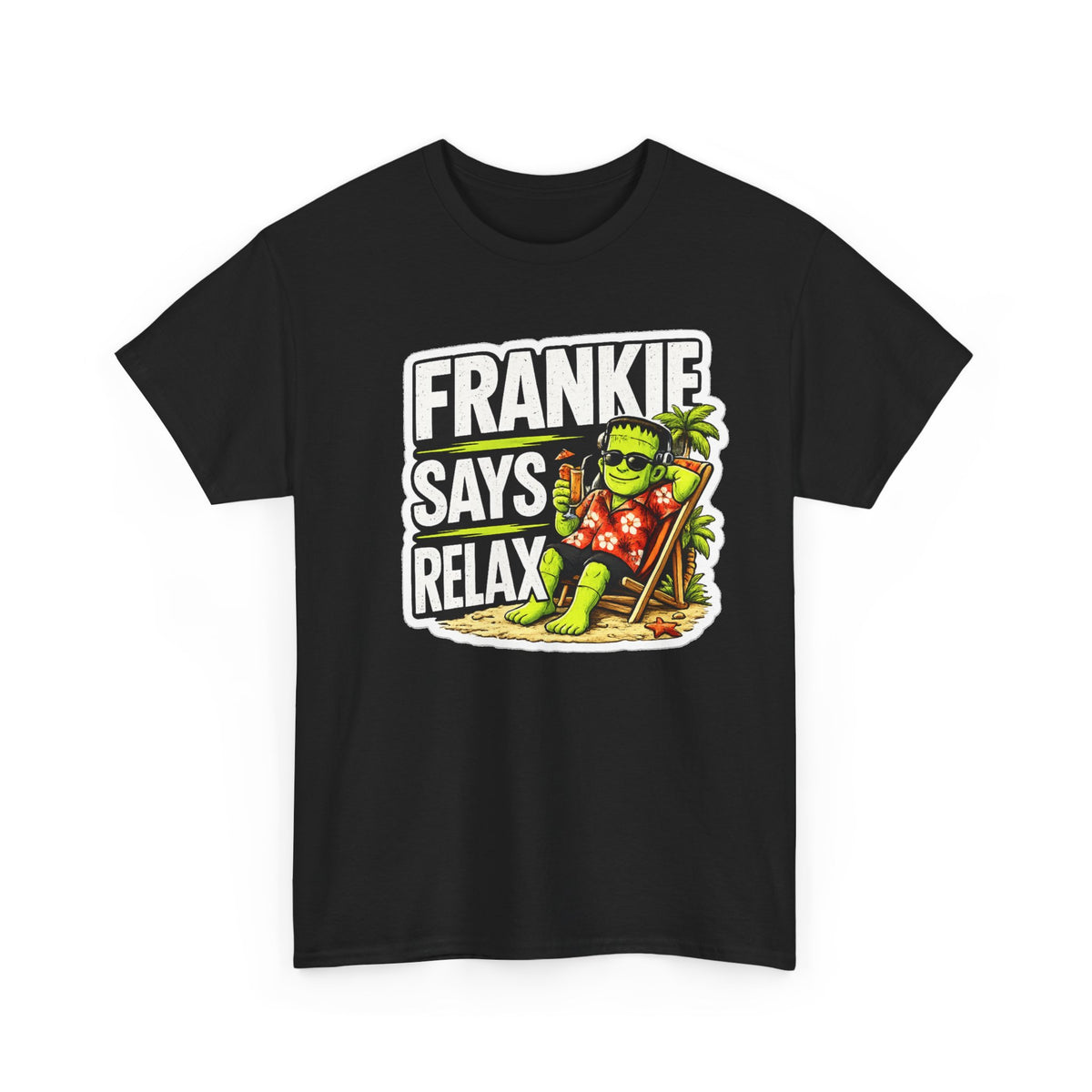 Frankie Says Relax Funny Graphic Cotton T-Shirt
