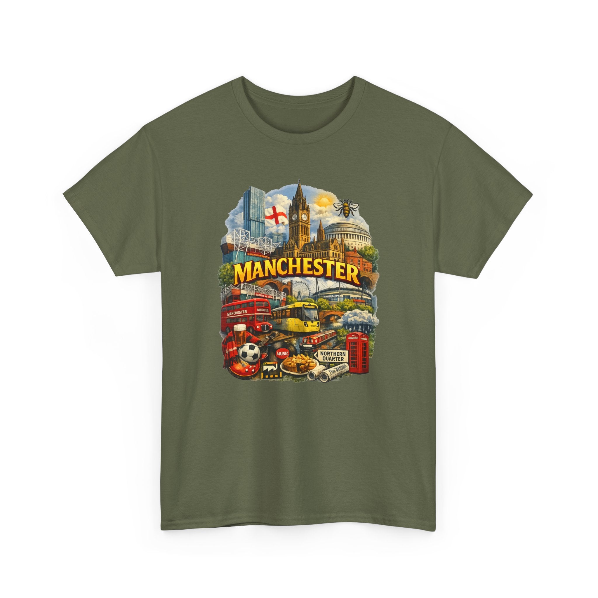 Manchester Skyline Collage T-Shirt