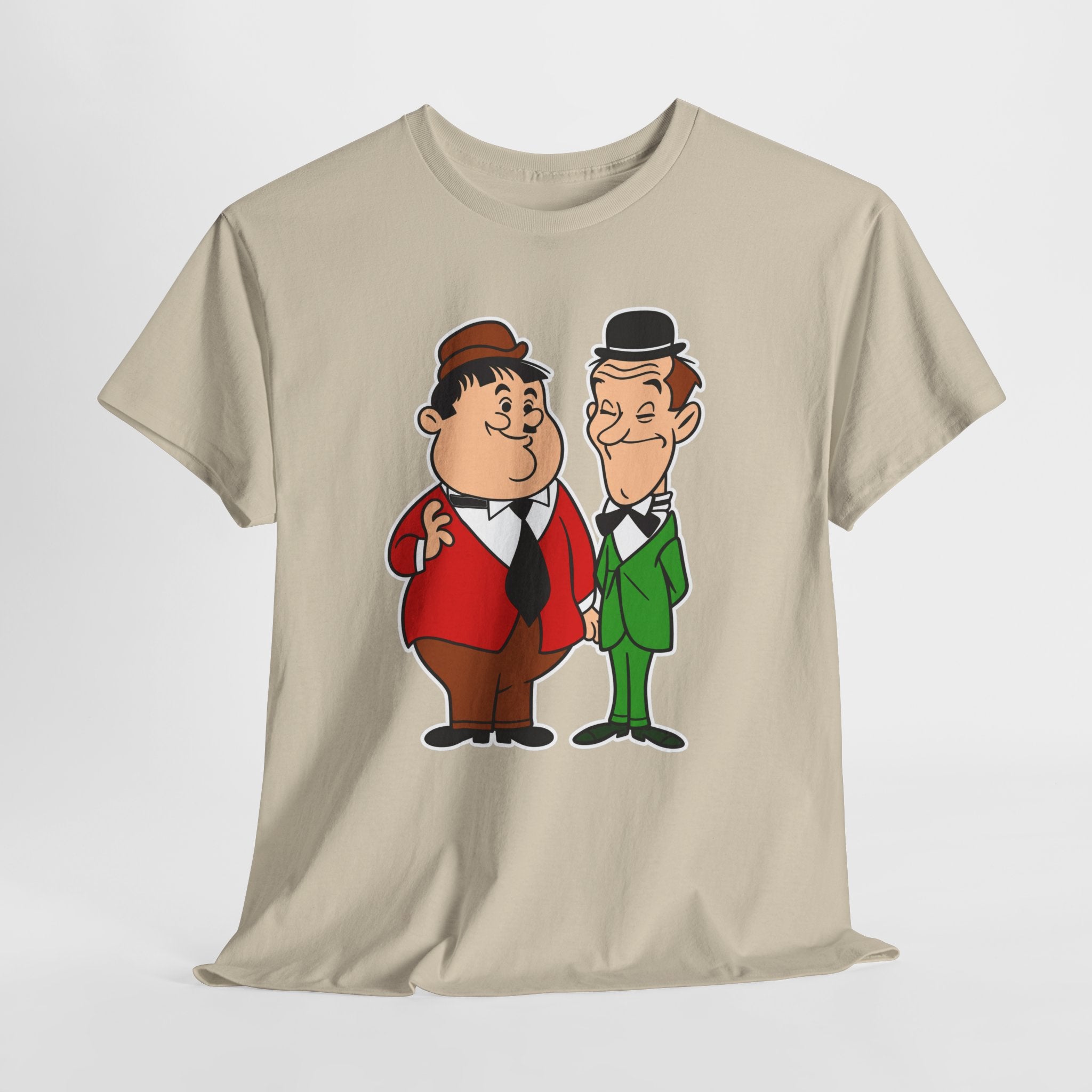 Comedy Duo Vintage Cartoon Cotton T-Shirt