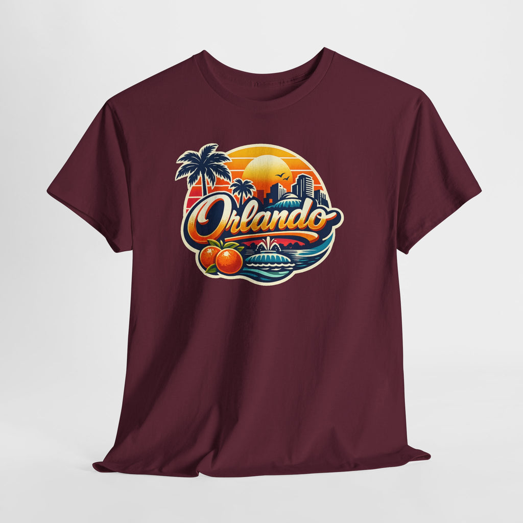 Orlando Retro Sunset T-Shirt — Vintage Florida Vacation Tee