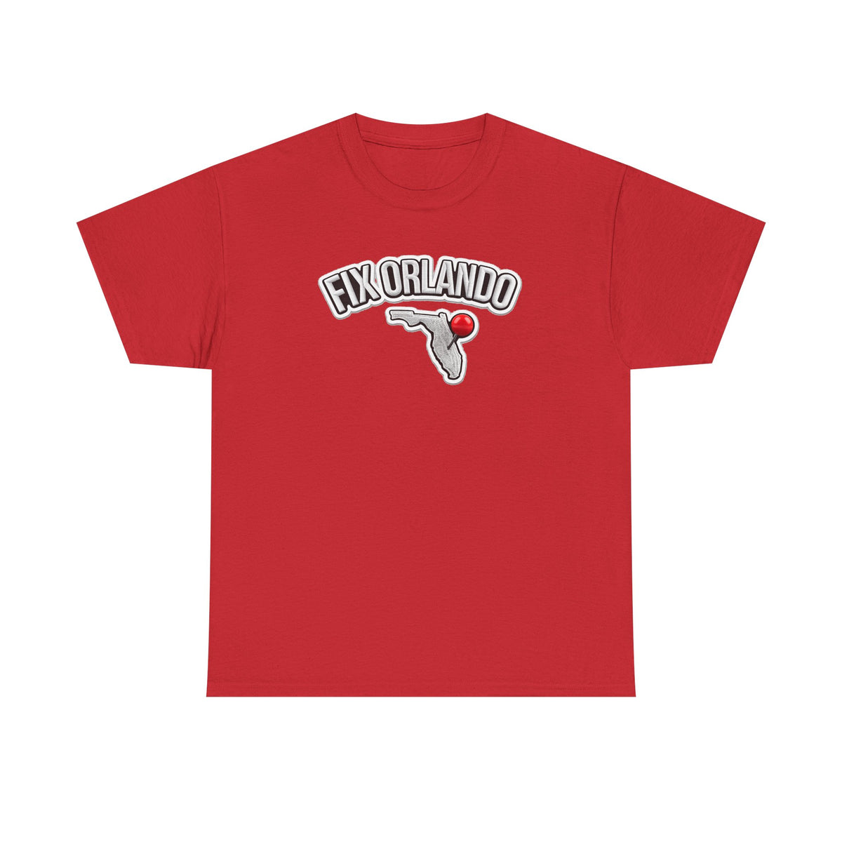 Fix Orlando T-Shirt — Florida Map with Bowling Pin Local Pride Tee