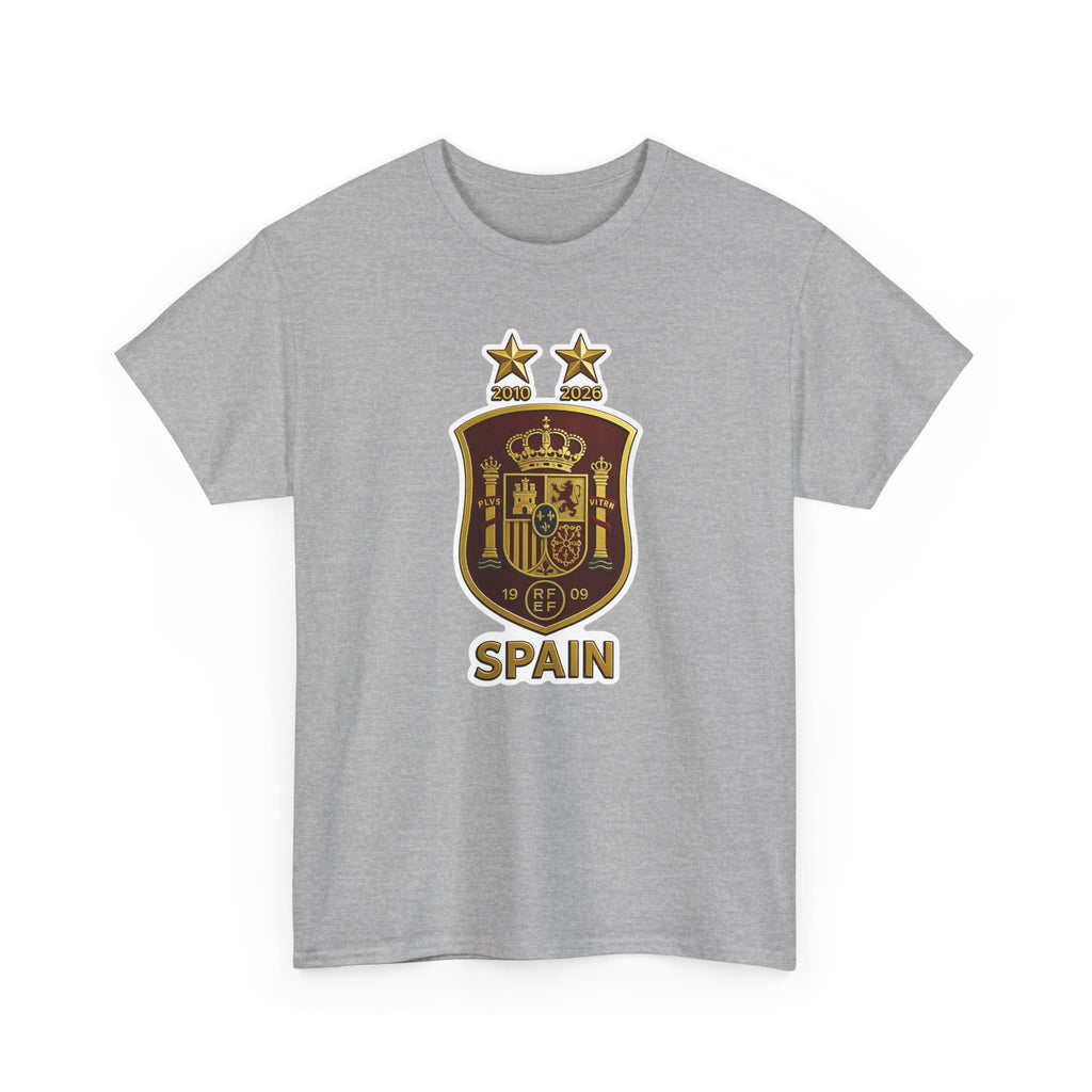 Spain Crest T-Shirt — Vintage Spanish Soccer Shield Tee