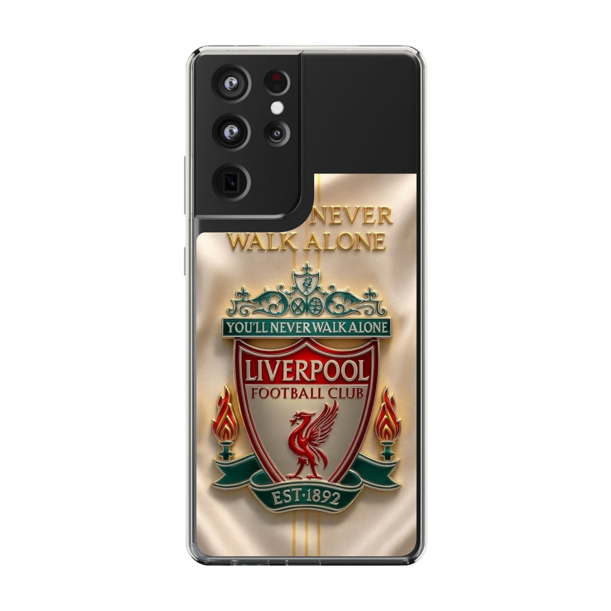 Liverpool FC 'You'll Never Walk Alone' Clear Phone Case