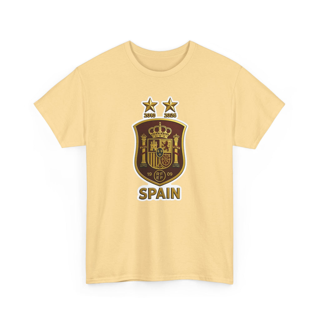 Spain Crest T-Shirt — Vintage Spanish Soccer Shield Tee