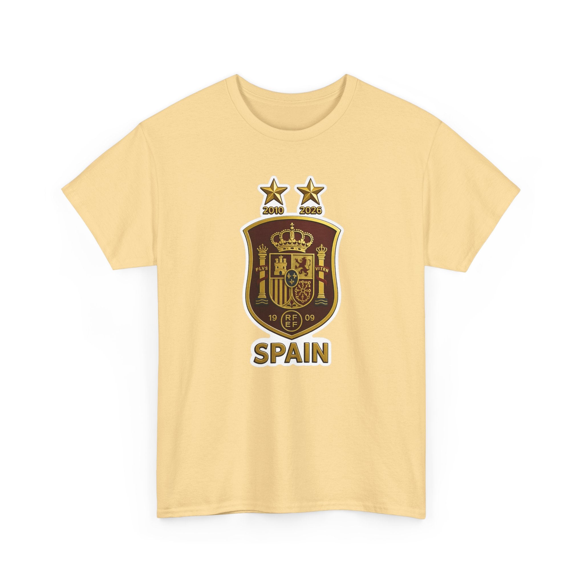 Spain Crest T-Shirt — Vintage Spanish Soccer Shield Tee