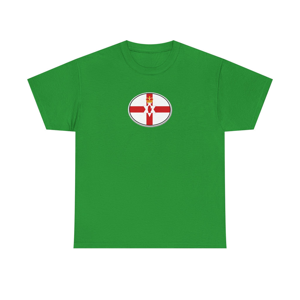 Northern Ireland Flag T‑Shirt — Small Oval Emblem Votton T-Shirt