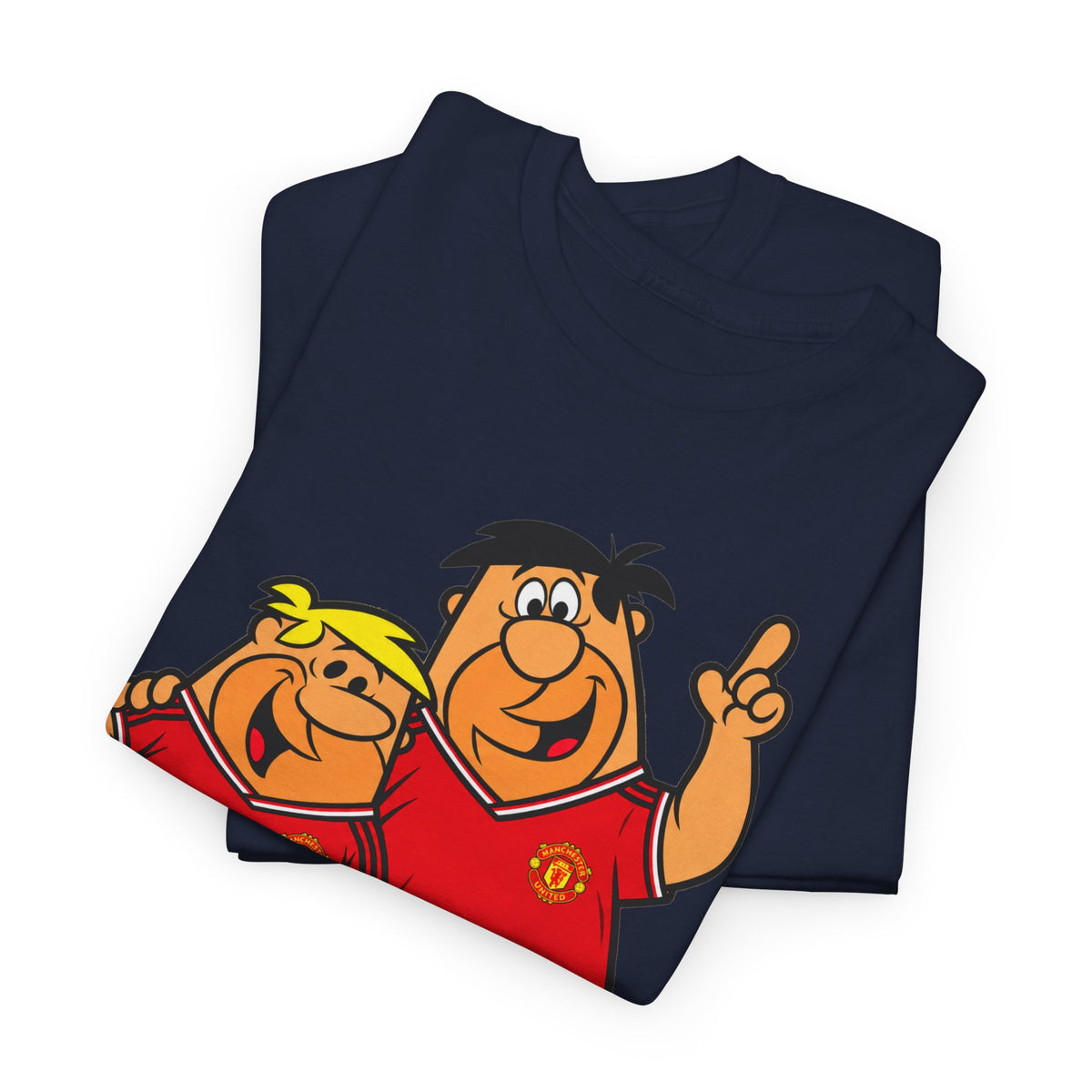Manchester United The Flintstones Cartoon Football Fans T-Shirt